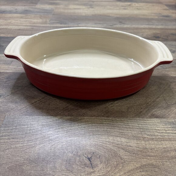 Le Creuset Oval Baking Casserole Dish Red 12-34 - Picture 1 of 4